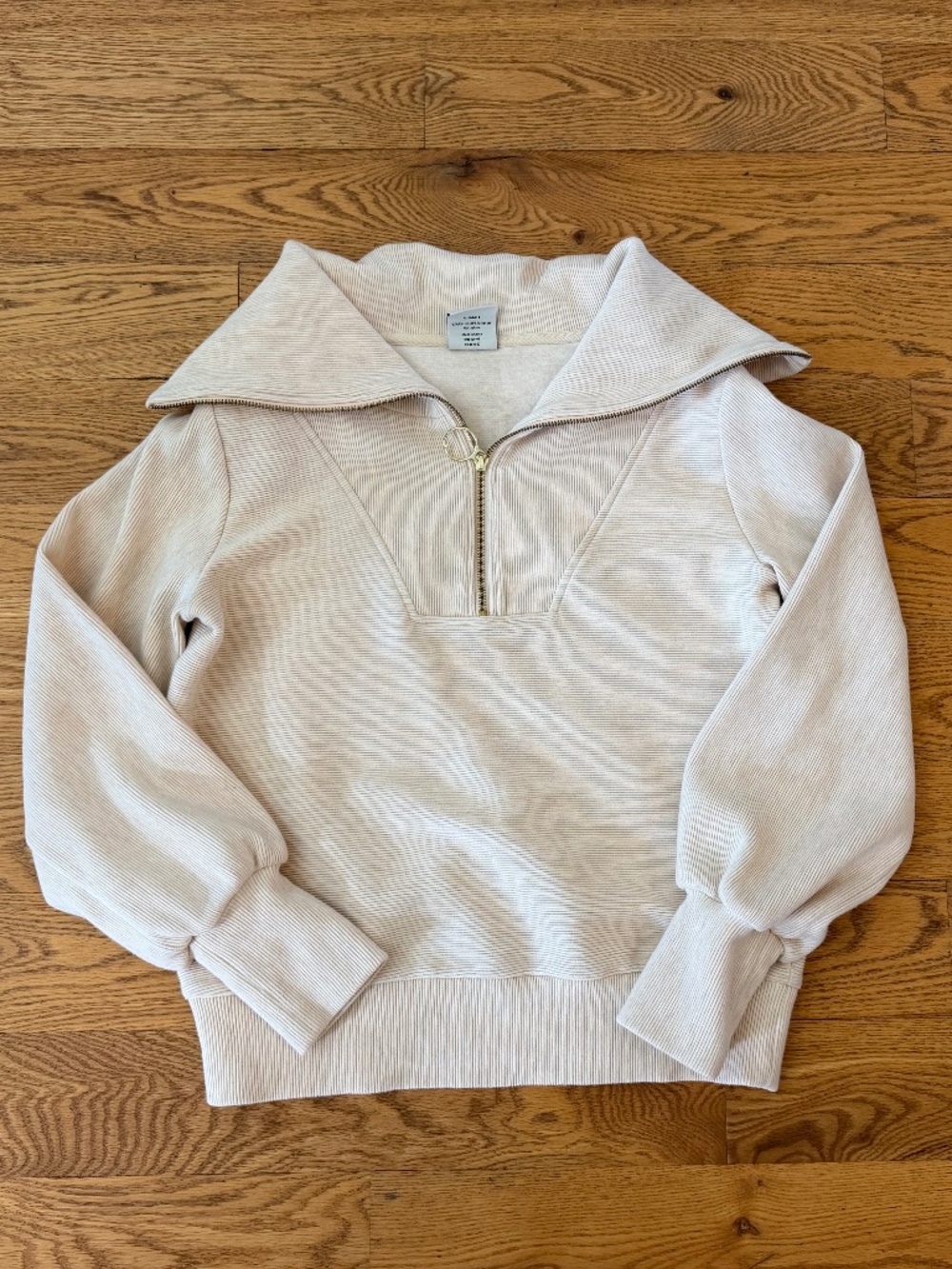 LIKE NEW Varley Vine Half-Zip Fold-Over Collar Sweater (Size XS)